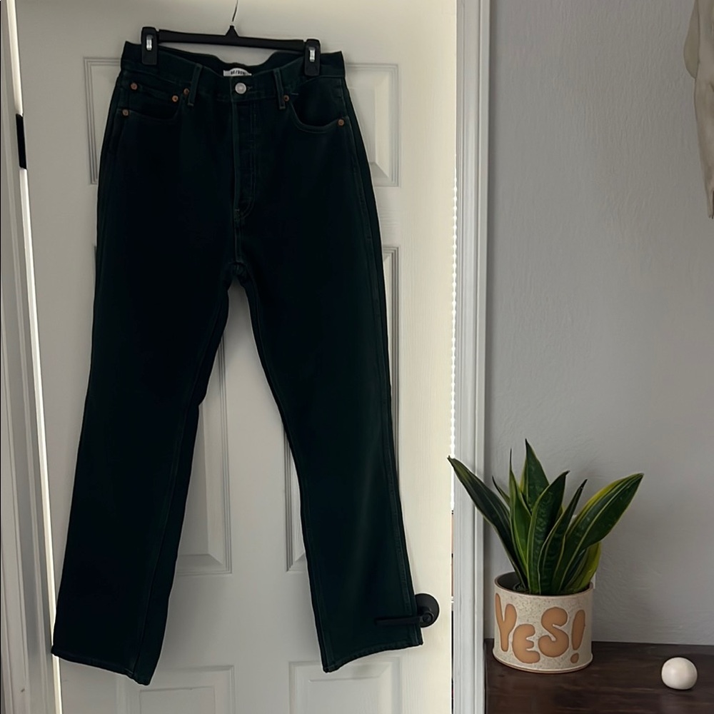 Re/Done forest green Jeans